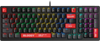 Клавиатура A4Tech Bloody S98 механическая красный USB for gamer LED (S98 RED) - купить недорого с доставкой в интернет-магазине