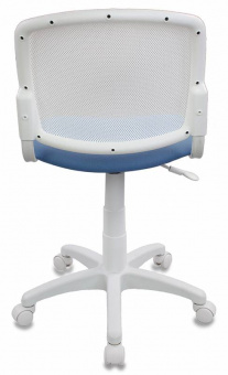 Кресло детское Бюрократ CH-W296NX белый TW-15 сиденье голубой 26-24 сетка/ткань крестов. пластик пластик белый - купить недорого с доставкой в интернет-магазине