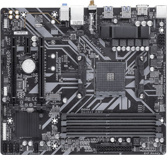Материнская плата Gigabyte B450M DS3H WIFI Soc-AM4 AMD B450 4xDDR4 mATX AC`97 8ch(7.1) GbLAN RAID+HDMI - купить недорого с доставкой в интернет-магазине