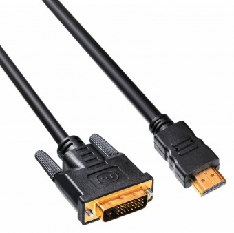 Кабель Buro HDMI-19M-DVI-D-10M HDMI (m) DVI-D (m) 10м феррит.кольца черный - купить недорого с доставкой в интернет-магазине