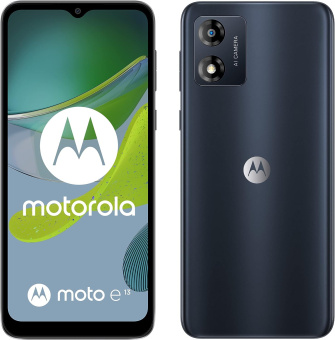 Смартфон Motorola XT2345-3 E13 64Gb 2Gb черный моноблок 3G 4G 6.6" 1080x2400 Android 12 50Mpix 802.11 a/b/g/n/ac NFC GPS GSM900/1800 GSM1900 TouchSc Protect - купить недорого с доставкой в интернет-магазине