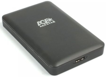 Внешний корпус для HDD/SSD AgeStar 31UBCP3 SATA пластик черный 2.5" - купить недорого с доставкой в интернет-магазине