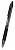 Ручка шариков. автоматическая Deli Arrow EQ01920 прозрачный/черный d=0.7мм черн. черн. резин. манжета