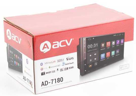 Автомагнитола ACV AD-7180 2DIN 4x50Вт 7" (34336)