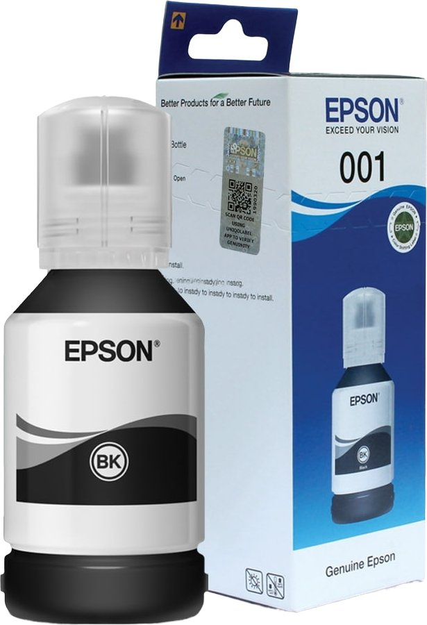 Чернила Epson 001 C13T03Y198 черный 127мл для Epson L4150/L4160/L6160/L6170/L6190
