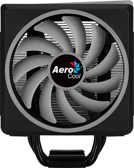 Устройство охлаждения(кулер) Aerocool Cylon 4F Soc-AM5/AM4/1151/1200/2066/1700 черный 4-pin 14-26dB Al+Cu 145W 550gr Ret