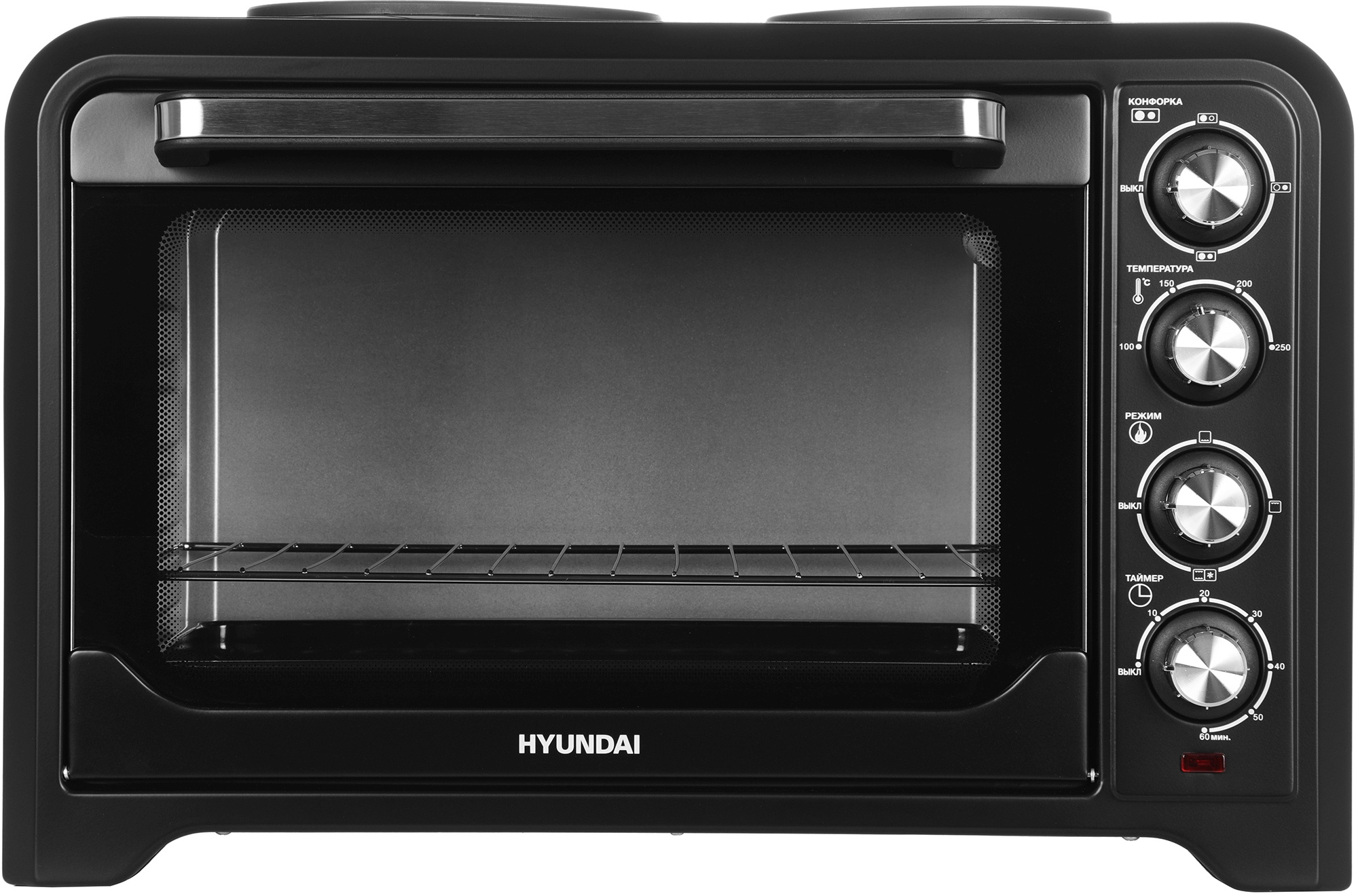 Мини-печь Hyundai MIO-HY098 42л. 1600Вт черный