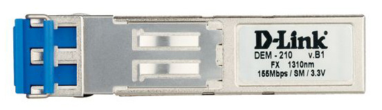 Трансивер D-Link DEM-210 оптич. SFP SM 100Мбит/с Tx:1310нм до 15км
