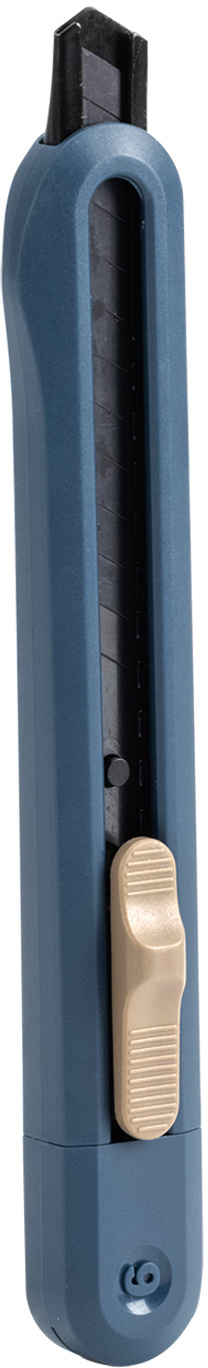 Нож канцелярский Deli ENS063-BL Nusign шир.лез.9мм фиксатор сталь синий