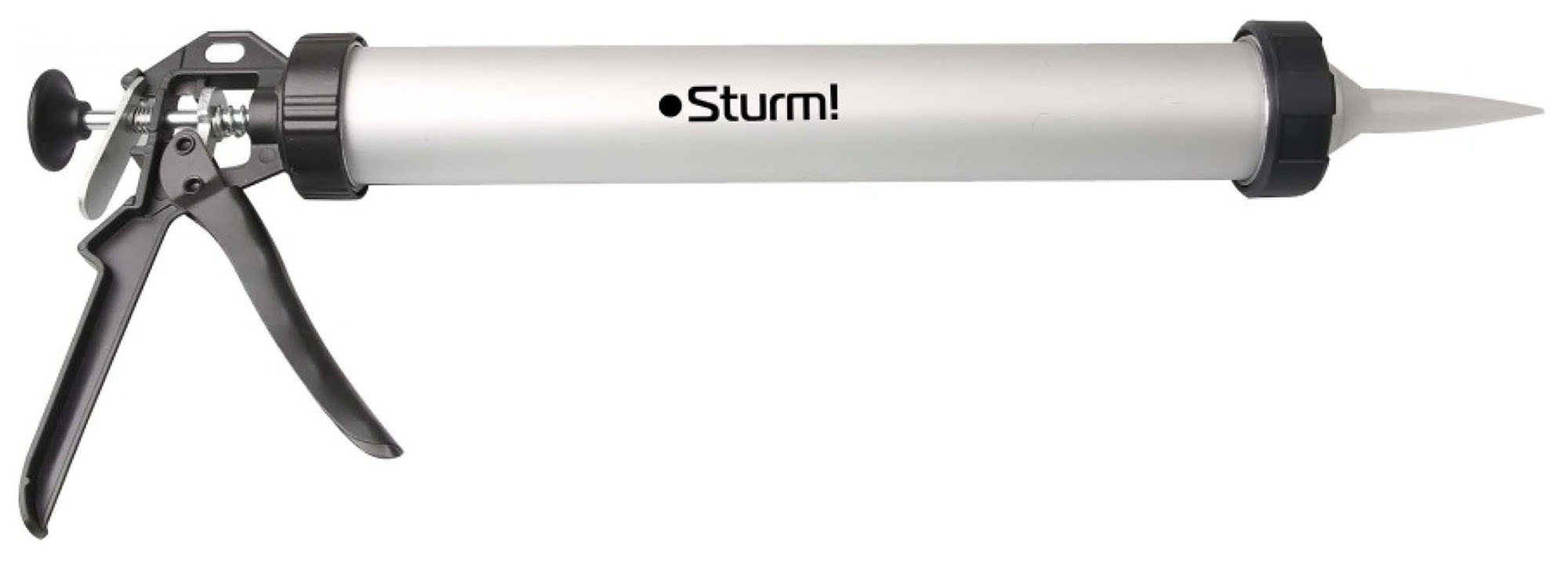 Пистолет для герметика Sturm! 1073-05-600 механический закрытый для герметиков серебристый/черный