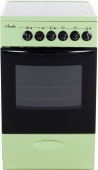 Плита Электрическая Лысьва EF4011MK00 зеленый стеклокерамика (без крышки)