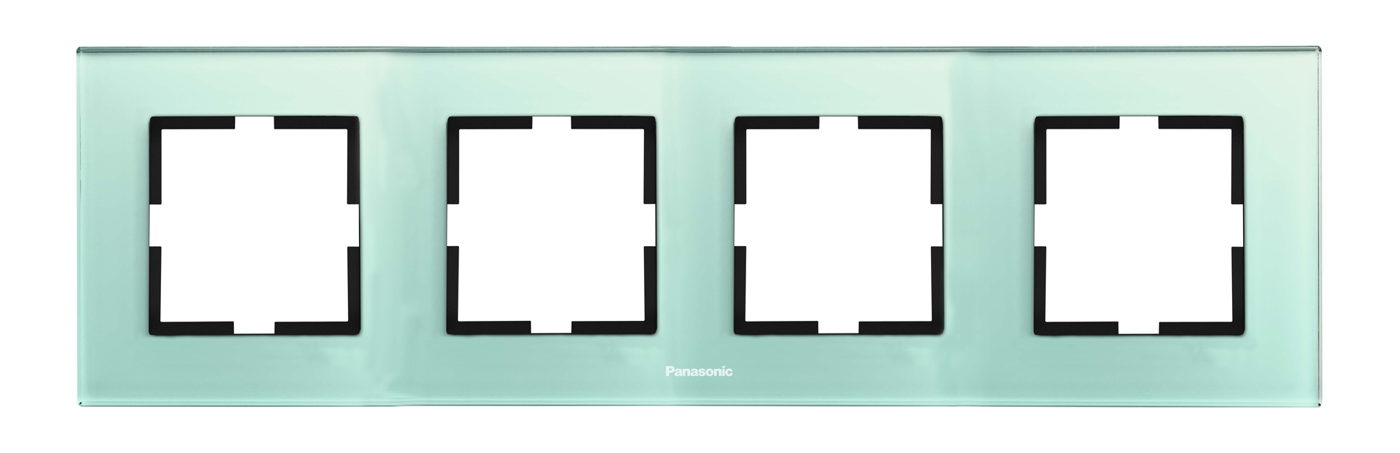 Рамка Panasonic Karre Plus WKTF08043GG-RU 4x горизонтальный монтаж стекло зеленый (упак.:1шт)