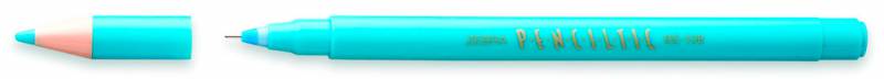 Ручка-роллер Zebra PENCILTIC 0.5мм игловидный пиш. наконечник голубой голубые чернила