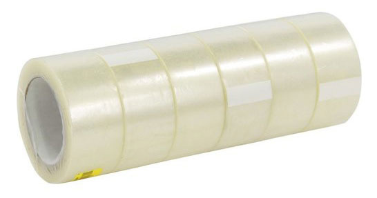 Клейкая лента упаковочная Silwerhof прозрачная шир.48мм дл.15м полипропилен