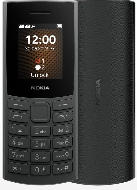 Мобильный телефон Nokia 106 (TA-1564) DS EAC черный моноблок 2Sim 1.8" 120x160 Series 30+ GSM900/1800 GSM1900 FM Micro SD max32Gb