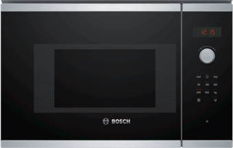 Микроволновая печь Bosch BFL523MS0 20л. 800Вт нержавеющая сталь/черный (встраиваемая) - купить недорого с доставкой в интернет-магазине