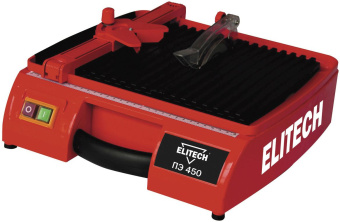 Плиткорез электрический Elitech ПЭ 450 450Вт красный - купить недорого с доставкой в интернет-магазине