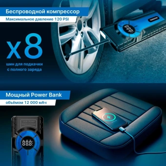 Автомобильный компрессор TrendVision Start Compressor шланг 0.10м - купить недорого с доставкой в интернет-магазине