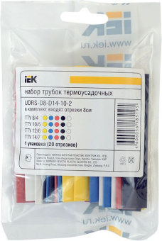 Трубка терм. IEK ТТУ дл.80мм (упак.:20шт) (UDRS-D2-D8-10-2) - купить недорого с доставкой в интернет-магазине