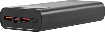 Мобильный аккумулятор Digma DGPF20A 20000mAh QC3.0/PD3.0 22.5W 3A 2xUSB-A/USB-C черный (DGPF20A22PBK) - купить недорого с доставкой в интернет-магазине