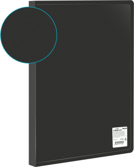Папка с 80 прозр.вклад. Buro -ECB80BLACK A4 пластик 0.7мм черный - купить недорого с доставкой в интернет-магазине