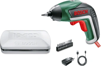 Отвертка аккум. Bosch IXO V аккум. патрон:шестигранник 6.35 мм (1/4) (кейс в комплекте) (06039A8000) - купить недорого с доставкой в интернет-магазине