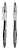 Ручка гелев. автоматическая Deli Arris EG09-BK прозрачный/серый d=0.5мм черн. черн. резин. манжета