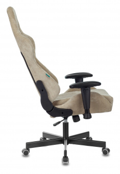 Кресло игровое Zombie VIKING KNIGHT Fabric песочный Light-21 с подголов. крестов. металл - купить недорого с доставкой в интернет-магазине