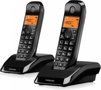 Р/Телефон Dect Motorola S1202 черный - купить недорого с доставкой в интернет-магазине