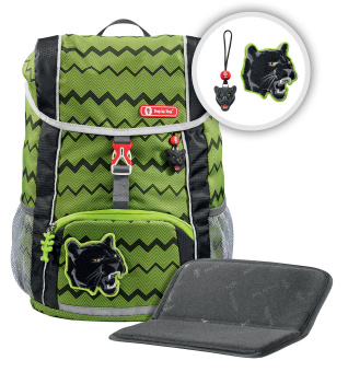 Ранец детский Step By Step Kid Wild Cat зеленый/черный 2 предмета - купить недорого с доставкой в интернет-магазине