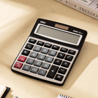 Калькулятор настольный Deli EM889 серебристый 12-разр. - купить недорого с доставкой в интернет-магазине