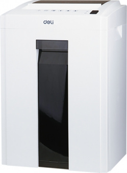 Шредер Deli 9951 белый (секр.P-4) фрагменты 8лист. 16лтр. скрепки скобы пл.карты CD - купить недорого с доставкой в интернет-магазине