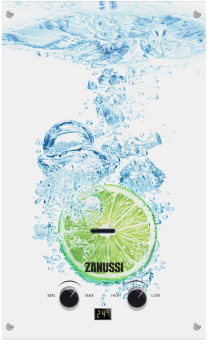 Водонагреватель проточный Zanussi Fonte Glass GWH 10 Lime - купить недорого с доставкой в интернет-магазине