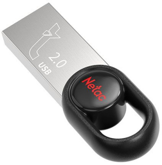Флеш Диск Netac 16Gb UM2 NT03UM2N-016G-20BK USB2.0 серебристый/черный - купить недорого с доставкой в интернет-магазине