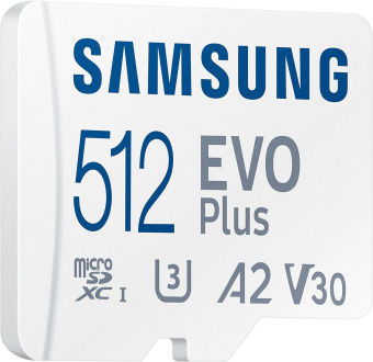 Флеш карта microSDXC Samsung 512GB MB-MC512KA EVO PLUS + adapter - купить недорого с доставкой в интернет-магазине