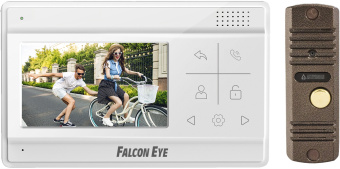 Комплект домофона Falcon Eye Vela + AVC-305 PAL коричневый - купить недорого с доставкой в интернет-магазине