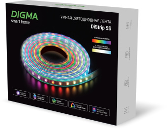 Умная светодиодная лента Digma DiStrip 5S 18В 5м (DS5S) - купить недорого с доставкой в интернет-магазине