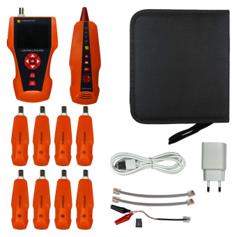 Тестер кабельный Lanmaster LAN-PRO-L/TPK-POE-8R для кабельного тестера (упак:1шт) оранжевый - купить недорого с доставкой в интернет-магазине
