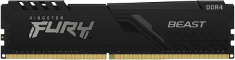Память DDR4 8GB 3600MHz Kingston KF436C17BB/8 Fury Beast Black RTL Gaming PC4-28800 CL17 DIMM 288-pin 1.35В single rank с радиатором Ret - купить недорого с доставкой в интернет-магазине