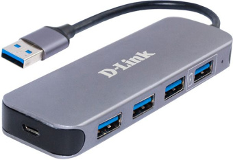 Разветвитель USB 3.0 D-Link DUB-1340/D1A 4порт. серый - купить недорого с доставкой в интернет-магазине