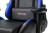 Кресло игровое Zombie VIKING 5 AERO черный/синий эко.кожа с подголов. крестов. пластик - купить недорого с доставкой в интернет-магазине