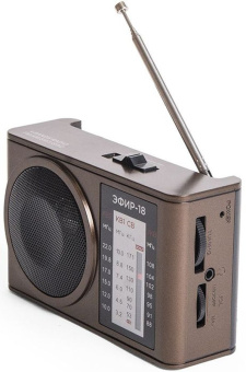 Радиоприемник портативный Сигнал Эфир-18 коричневый USB SD/microSD - купить недорого с доставкой в интернет-магазине