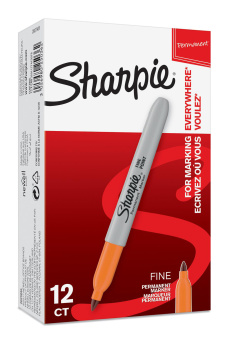 Маркер перманентный Paper Mate Fine 2025036 Sharpie оранжевый - купить недорого с доставкой в интернет-магазине