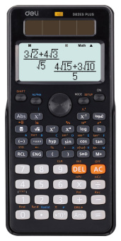 Калькулятор научный Deli ED82ES черный 10+2-разр. - купить недорого с доставкой в интернет-магазине