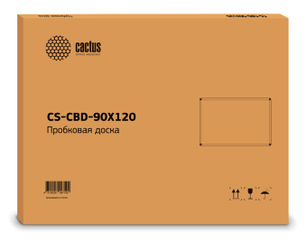 Доска пробковая Cactus CS-CBD-90X120 пробковая коричневый 90x120см алюминиевая рама пробка/алюминий - купить недорого с доставкой в интернет-магазине