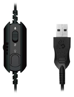 Наушники с микрофоном A4Tech Bloody G573 черный 2м мониторные USB оголовье (G573) - купить недорого с доставкой в интернет-магазине