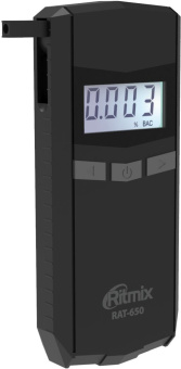 Алкотестер Ritmix RAT-650 электрохимический черный - купить недорого с доставкой в интернет-магазине