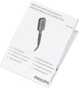 Расческа Philips BHH880/00 черный/фиолетовый - купить недорого с доставкой в интернет-магазине