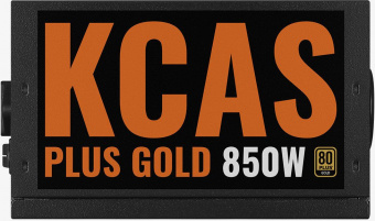Блок питания Aerocool ATX 850W KCAS PLUS GOLD 850W ARGB 80+ gold 24+2x(4+4) pin APFC 120mm fan color LED 8xSATA RTL - купить недорого с доставкой в интернет-магазине