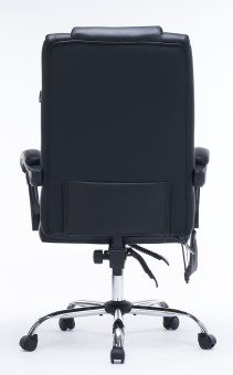 Кресло Cactus с вибромассажем CS-CHR-OC02M-BK черный эко.кожа крестов. сталь - купить недорого с доставкой в интернет-магазине